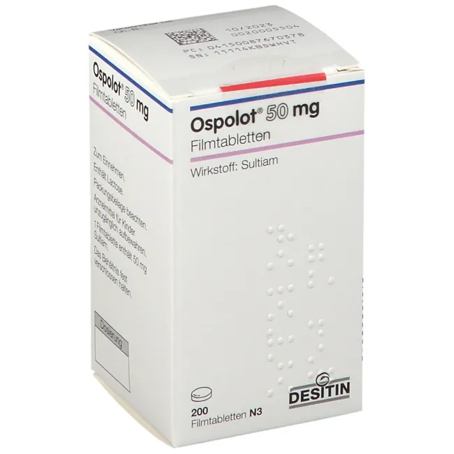 Купить Ospolot 50mg 200St Filmtabletten Desitin PZN 08767037 оригинал упаковка